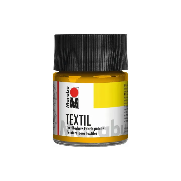 Marabu Peinture pour textile 50 ml, Jaune moyen