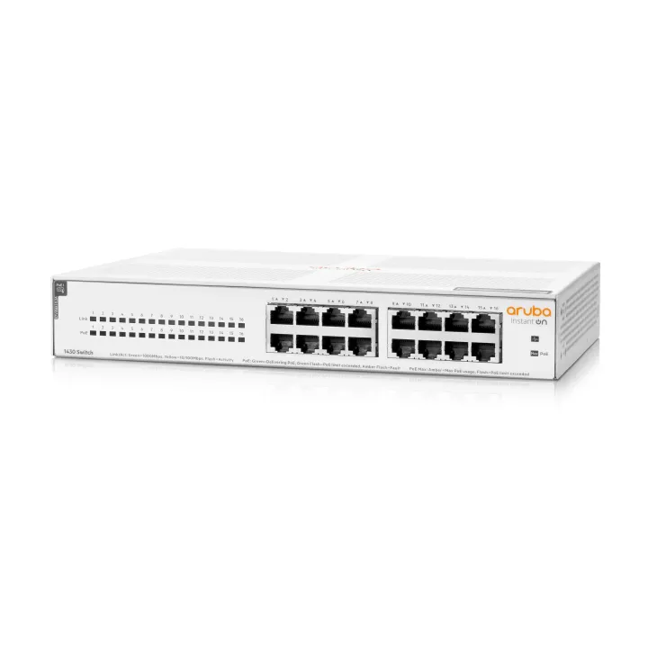 HPE Aruba Networking PoE+ Switch Instant On 1430-16G-PoE 16 Port