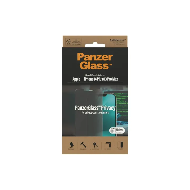 Panzerglass Protection d’écran Classic Fit Privacy iPhone 13 Pro Max-14 Plus