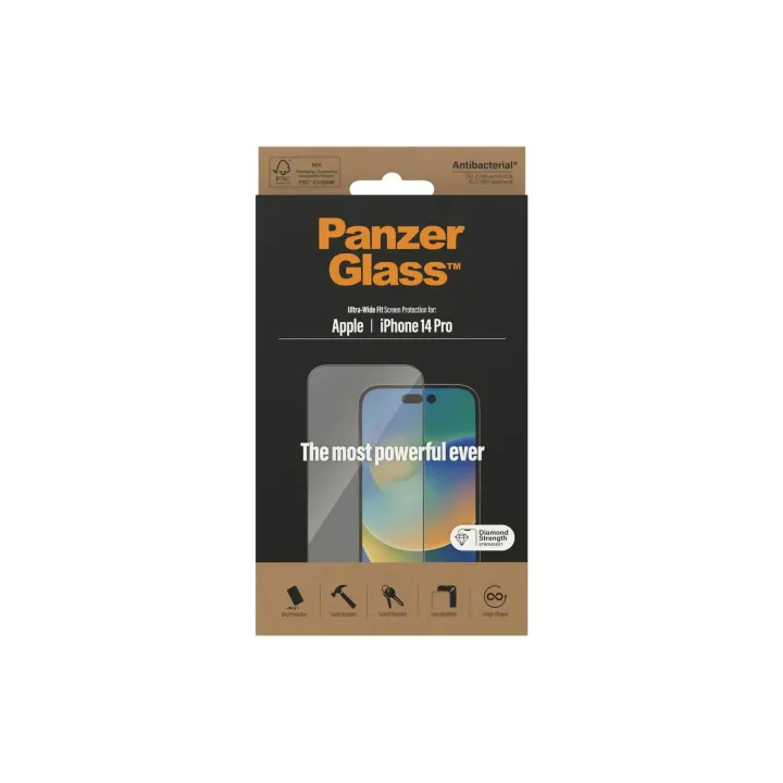 Panzerglass Protection d’écran Ultra Wide Fit iPhone 14 Pro