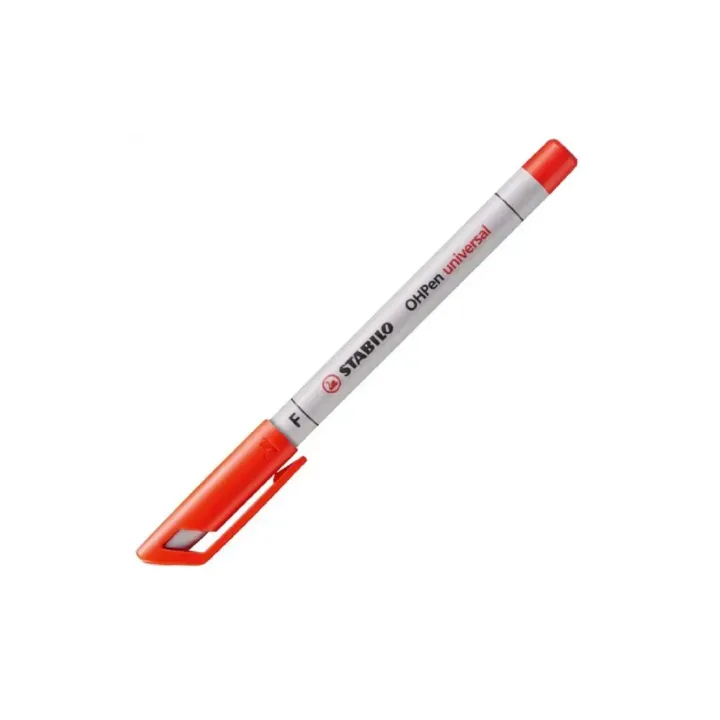 STABILO Stylo à feuilles OHPen Universal F, 0.7 mm, Rouge