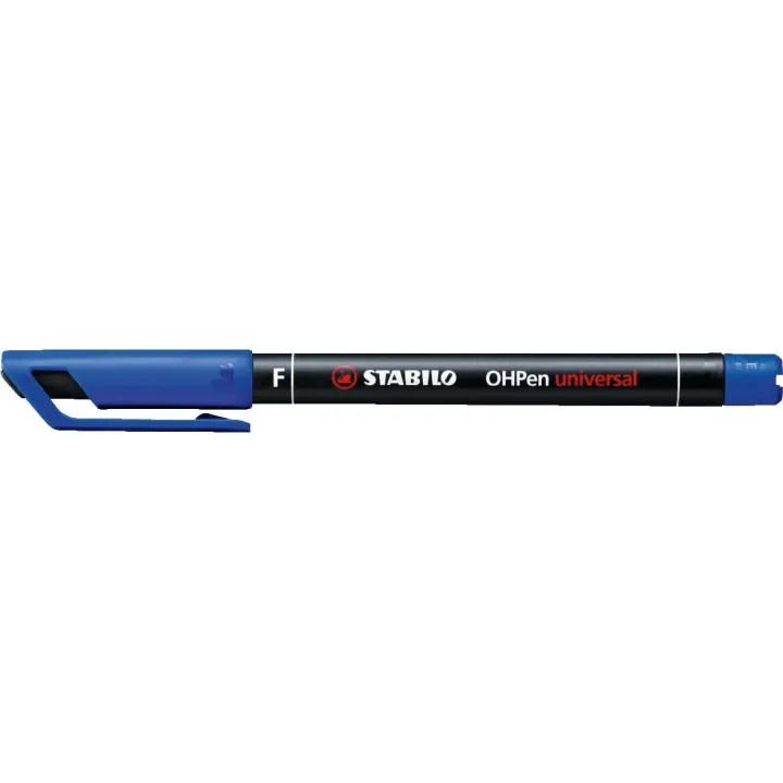 STABILO Stylo à feuilles OHPen universal F permanent, Bleu