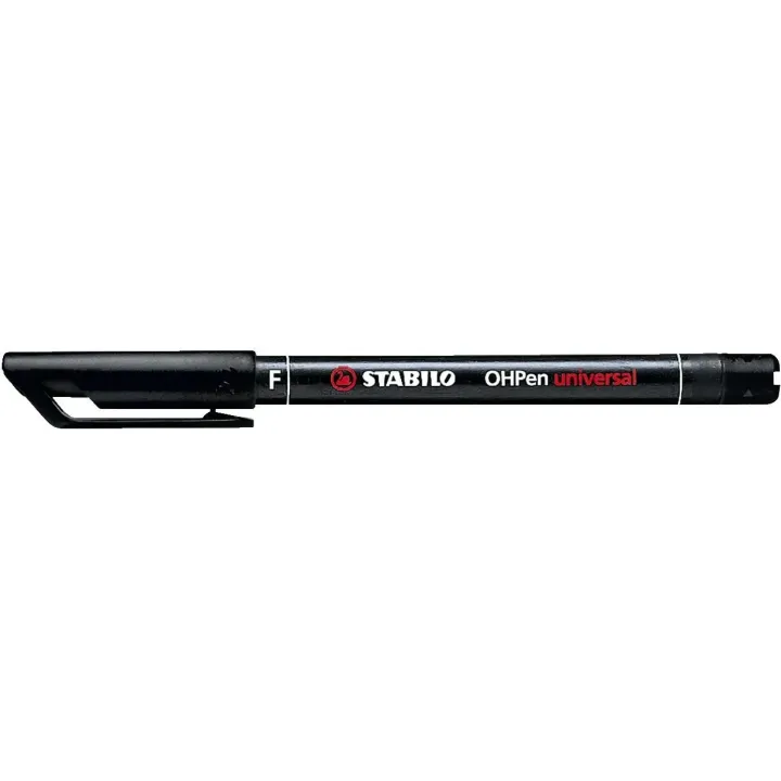 STABILO Stylo à feuilles OHPen universal F Permanent, Noir