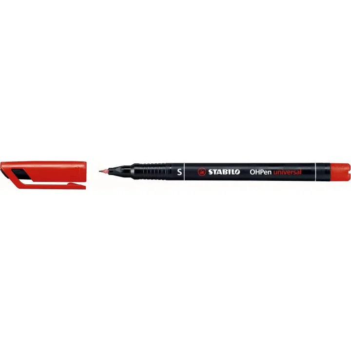 STABILO Stylo à feuilles OHPen universal 0.4 mm Superfin, rouge