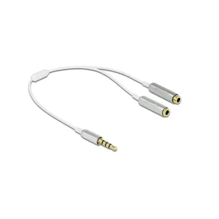 Delock Câble audio jack 3,5 mm, mâle - jack 3,5 mm, femelle 0.25 m