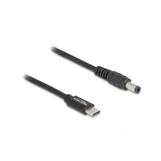 Delock Câble de chargement USB-C vers 5.5 x 2.1 mm mâle 1.5 m