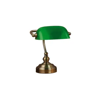Markslöjd Lampe de bureau Les banquiers, 25 cm, E14, vert