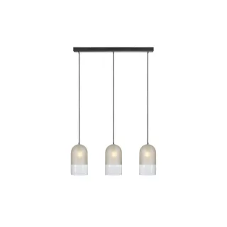 Markslöjd Lampe suspendue Cope, 3 x E14, givré-noir