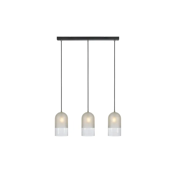 Markslöjd Lampe suspendue Cope, 3 x E14, givré-noir