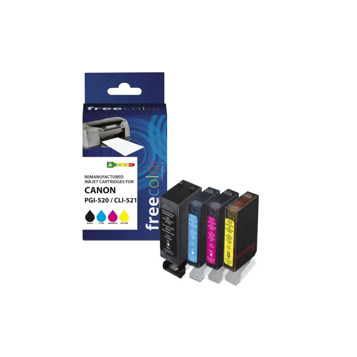 Freecolor Encre Canon PGI-520 - CLI-521 Multipack Color