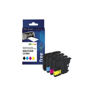 Freecolor Encre Brother LC-985 Multipack Color