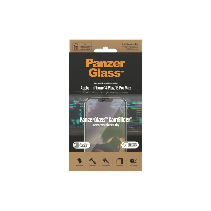 Panzerglass Protection d’écran Ultra Wide Fit Cam-Slider iPhone 14 Plus