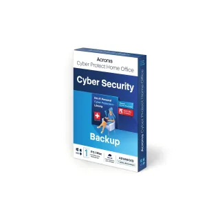 Acronis Cyber Protect Home Office Advanced Boîte | Abonnement 1 PC | 1 an