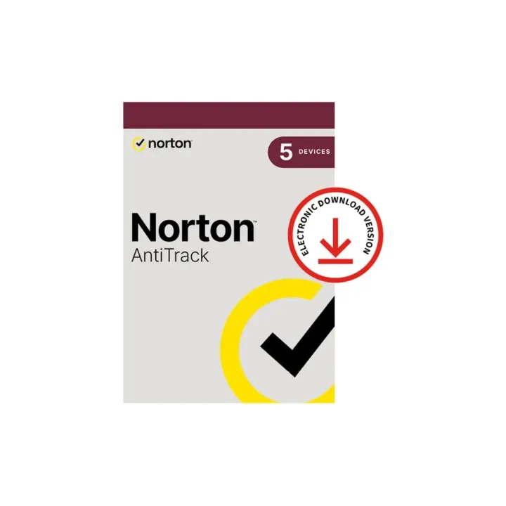 Norton AntiTrack ESD, version complète, 5 PC, 1 an