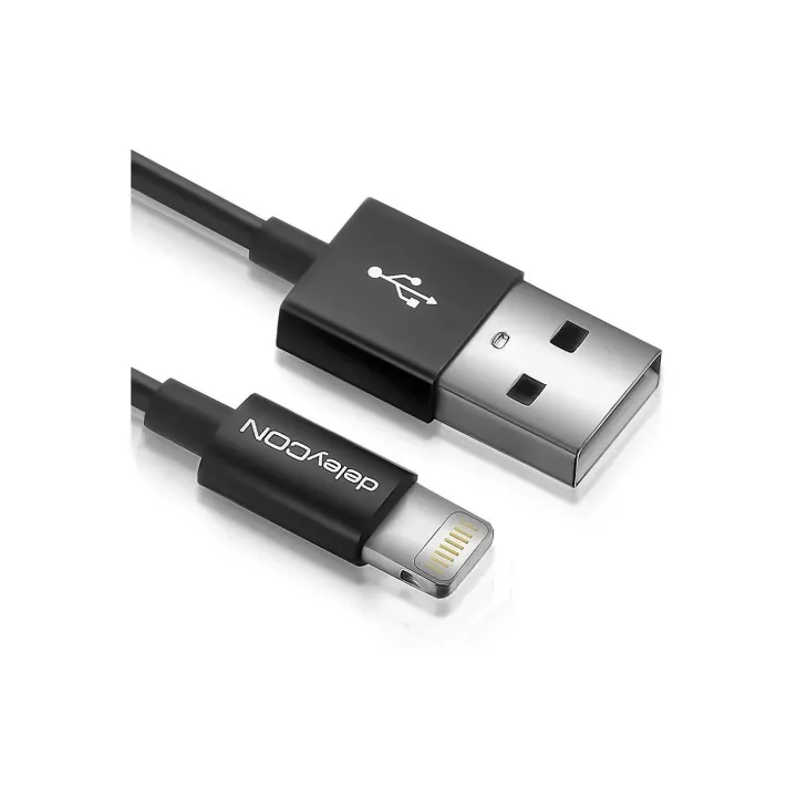 deleyCON Câble USB 2.0 USB A - Lightning 2 m