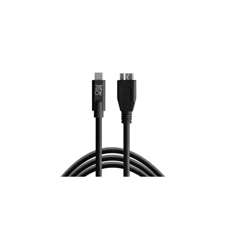 Tether Tools Câble TetherPro USB-C vers 3.0 Micro-B, 4.6 m Noir