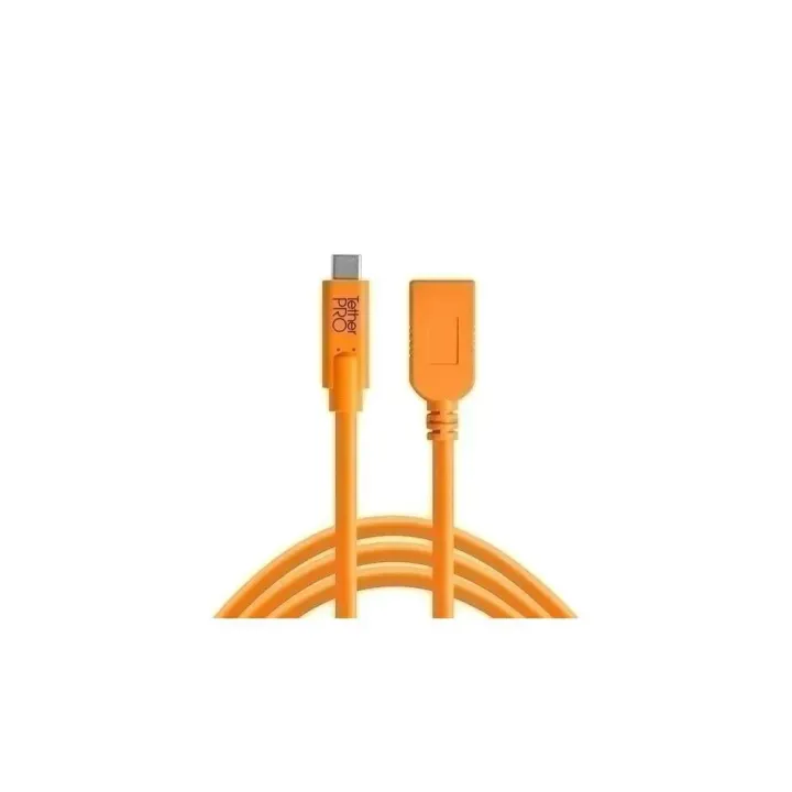 Tether Tools Câble TetherPro USB-C vers USB-A femelle, 4.6m Orange