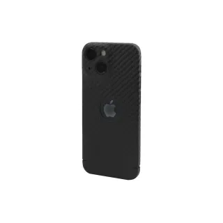 Nevox Coque arrière Carbon Series Logo iPhone 14 Noir