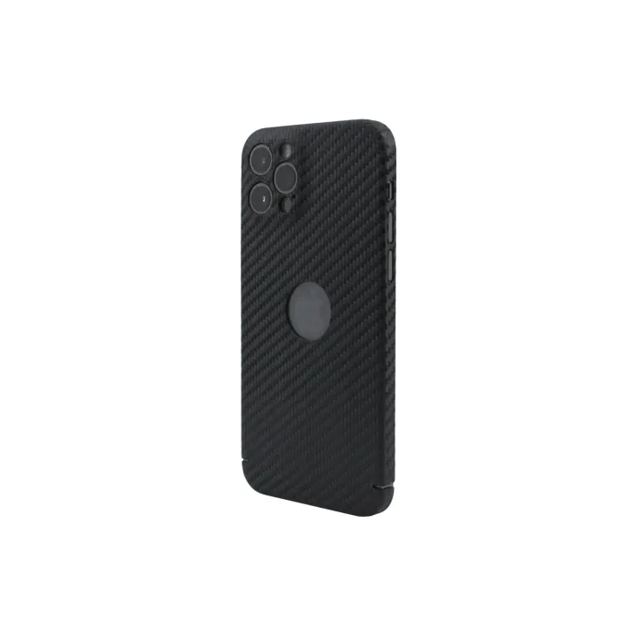 Nevox Coque arrière Carbon Series Logo iPhone 14 Pro Noir