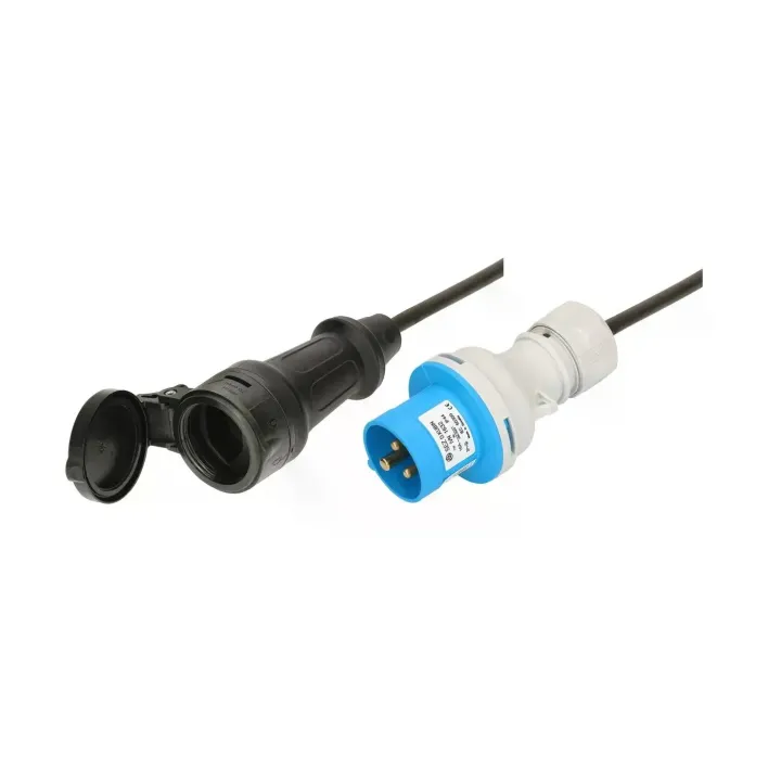 maxCAMP Câble adaptateur 0.5 m T23 - CEE16-3, IP44, Noir