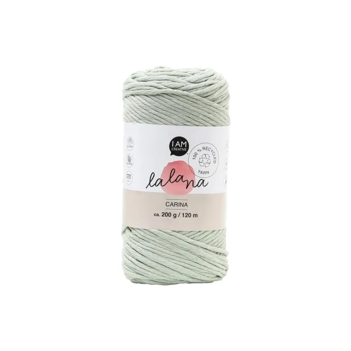 lalana Laine Carina 200 g, Vert-gris