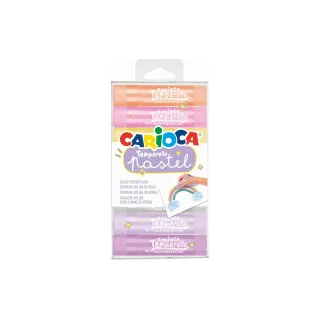 Carioca Crayons de couleur Pastel 8 pièces, Multicolore