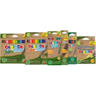 Carioca Crayons de couleur Set Eco Family, 50 pièces, Multicolore