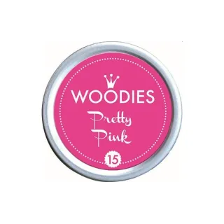 Woodies Tampon encreur 35 mm Pretty Pink, 1 pièce