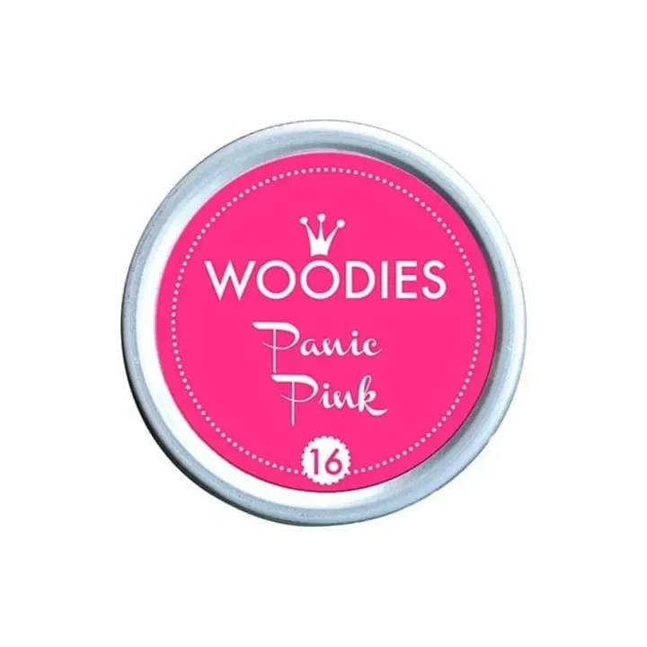 Woodies Tampon encreur 35 mm Panic Pink, 1 pièce