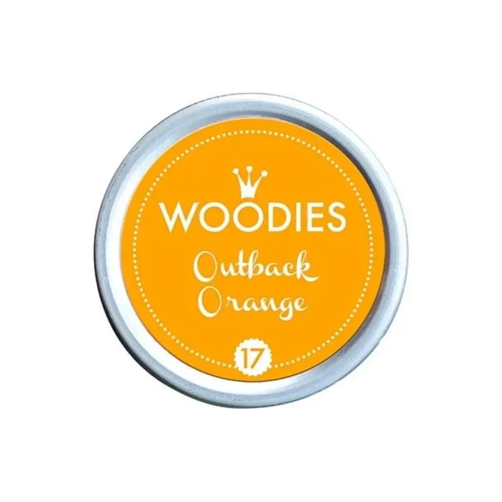 Woodies Tampon encreur 35 mm Outback Orange, 1 pièce