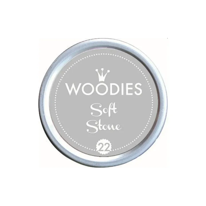 Woodies Tampon encreur 35 mm Soft Stone, 1 pièce