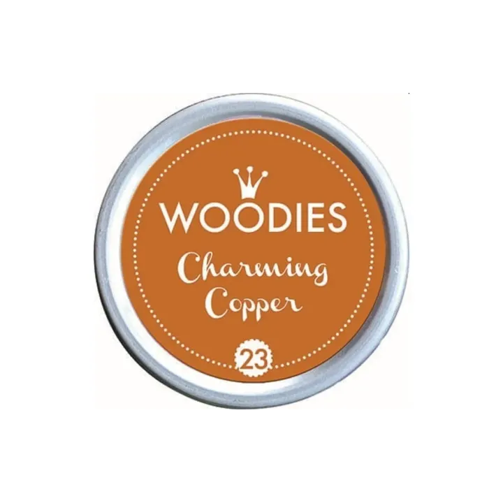 Woodies Tampon encreur 35 mm Charming Copper, 1 pièce