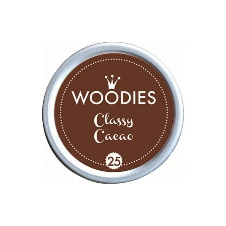 Woodies Tampon encreur 35 mm Classy Cacao, 1 pièce