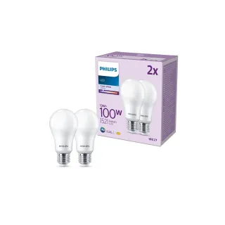 Philips Lampe LED 100W A67 E27 CW FR ND 2CT-6 Blanc neutre