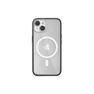 Woodcessories Coque arrière Clear Case MagSafe iPhone 14 Noir-Transparent