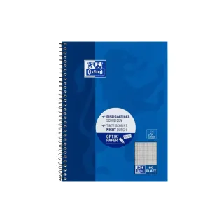 Oxford Cahier Bloc-notes collège A5+, quadrillé, bleu