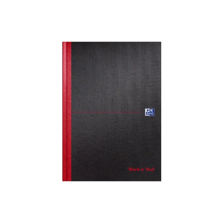 Oxford Bloc-notes A4, vierge, noir-rouge