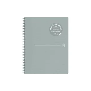 Oxford Bloc-notes A4+, ligné, gris clair