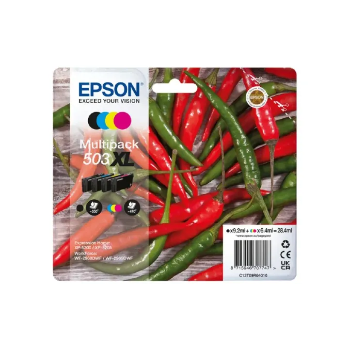 Epson Encre Multipack 503XL noir-Cyan-Magenta-Yellow