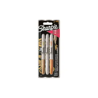 Sharpie Marqueur indélébile 3 pièces, métallique