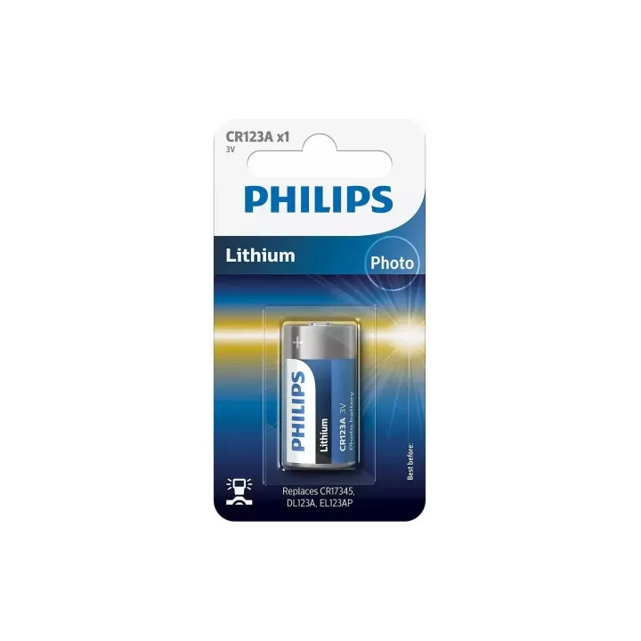 Philips Pile Lithium CR123A 1 Pièce-s