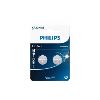 Philips Pile bouton Lithium CR2016 2 Pièce-s