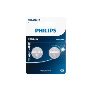 Philips Pile bouton Lithium CR2430 2 Pièce-s