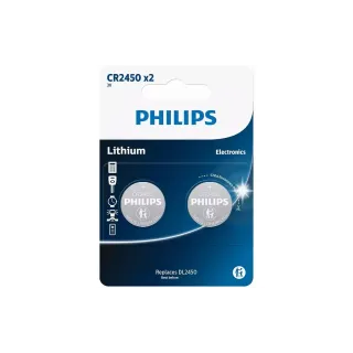 Philips Pile bouton Lithium R2450 2 Pièce-s