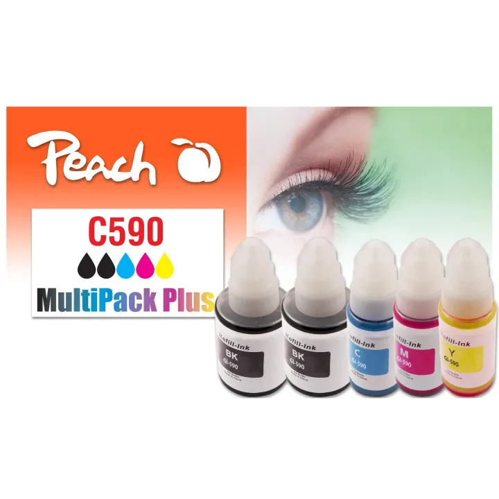 Peach Encre Canon CISS GI-590 Multi-Pack C-M-Y-2x BK