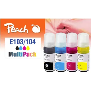 Peach Encre Epson CISS 103-104 Multi-Pack C-M-Y-BK