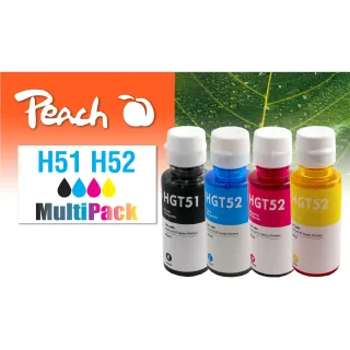 Peach Encre HP CISS GT51-52 Multi-Pack C-M-Y-BK