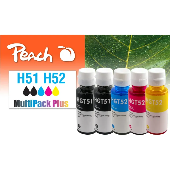 Peach Encre HP CISS GT51-52 Multi-Pack C-M-Y-2x BK