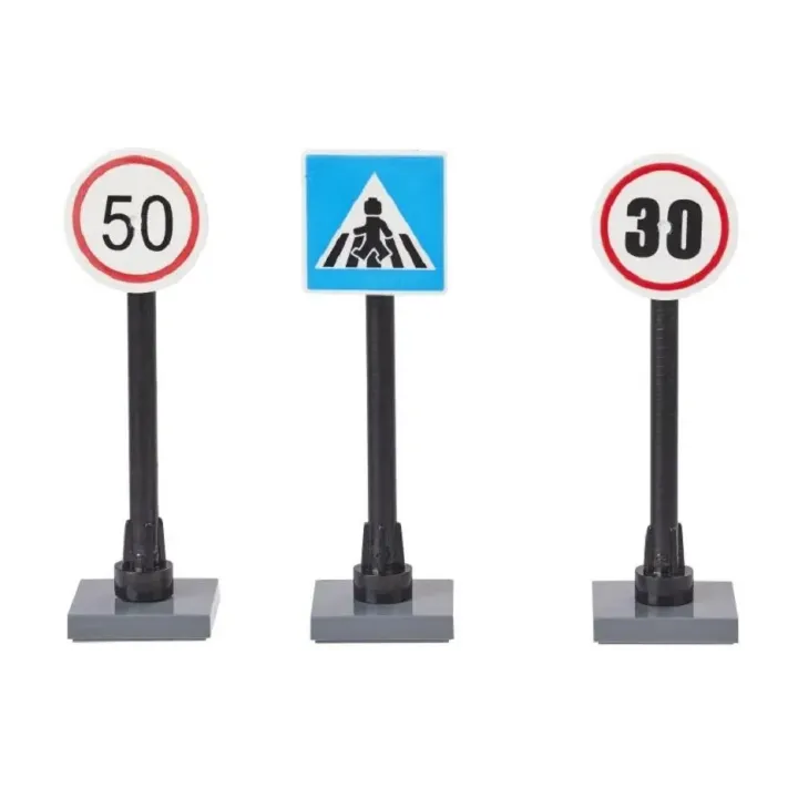 HobbyFun Mini ustensiles Panneaux de signalisation 3 pièces