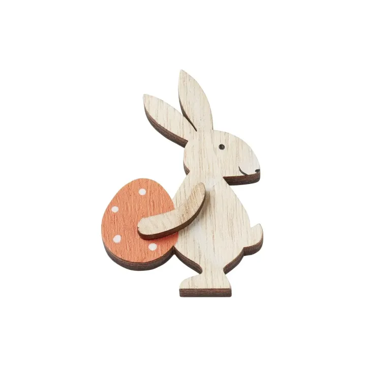 HobbyFun Mini animal Lapin avec œuf 7 cm